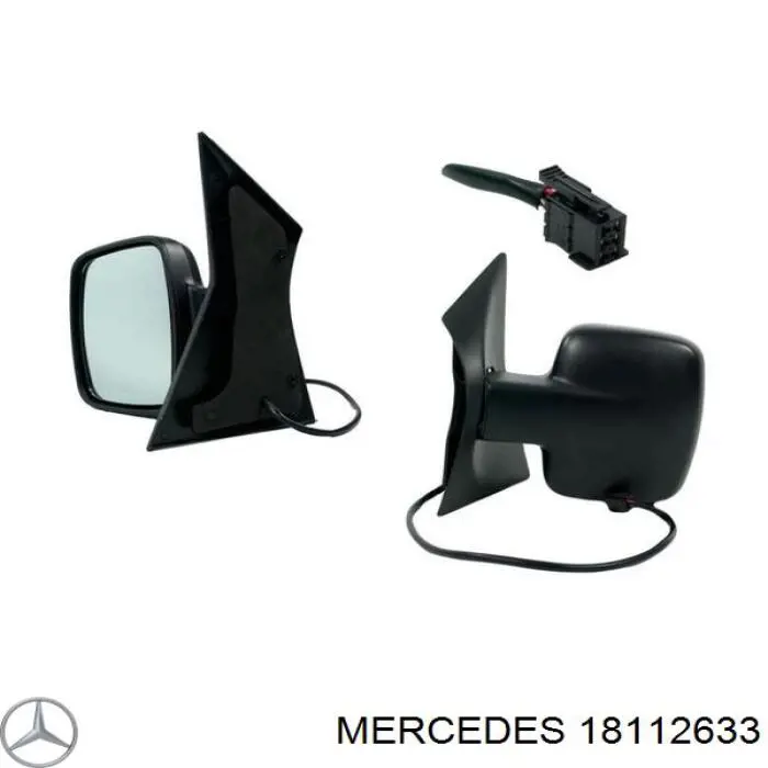 Купить 18112633 Mercedes Зеркальный элемент зеркала заднего вида
