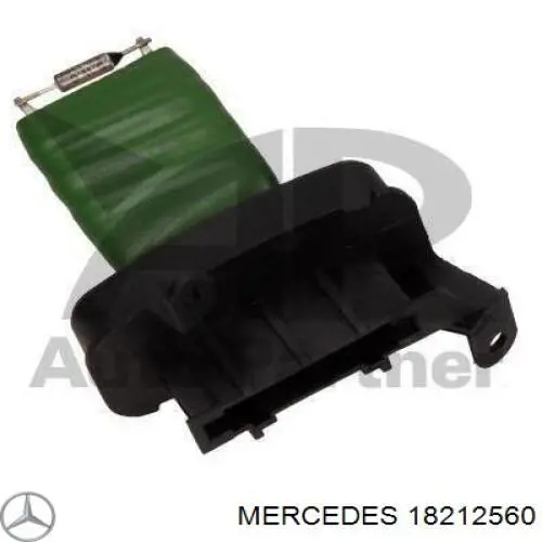 18212560 Mercedes резистор (сопротивление вентилятора печки (отопителя салона))