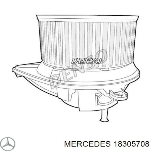 Мотор вентилятора печки (отопителя салона) Mercedes 18305708 цена, от 63.77 USD