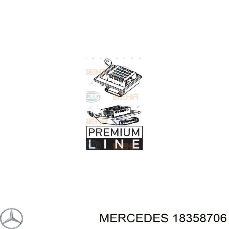 Резистор печки 18358706 Mercedes