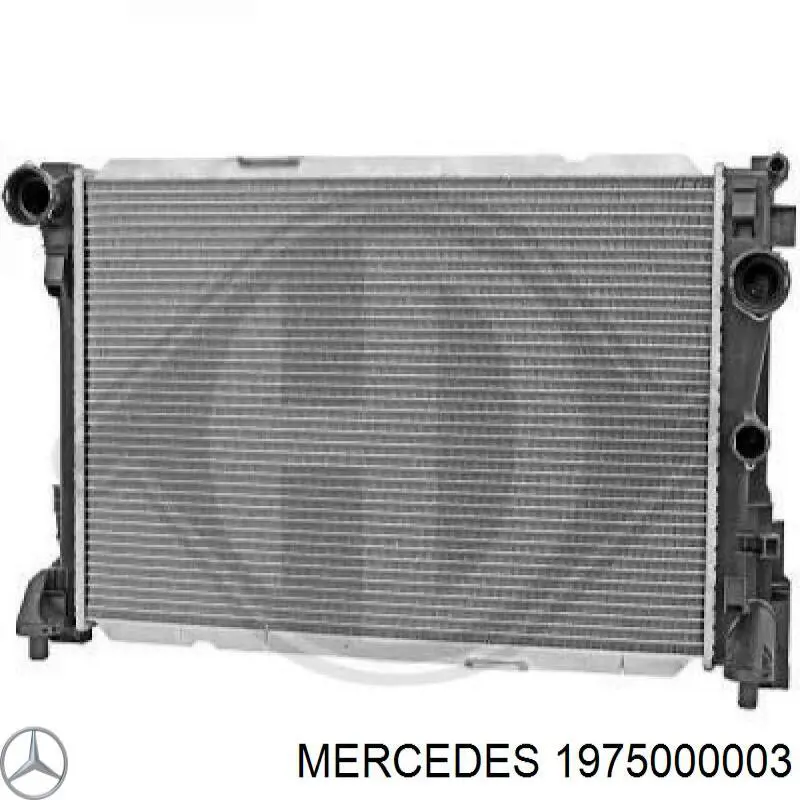 1975000003 Mercedes radiador de esfriamento de motor