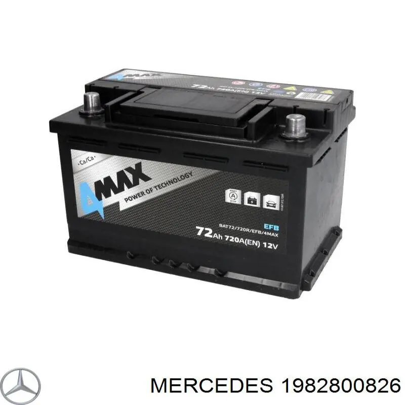 Купить Аккумулятор Mercedes 77 А/ч (1982800826)