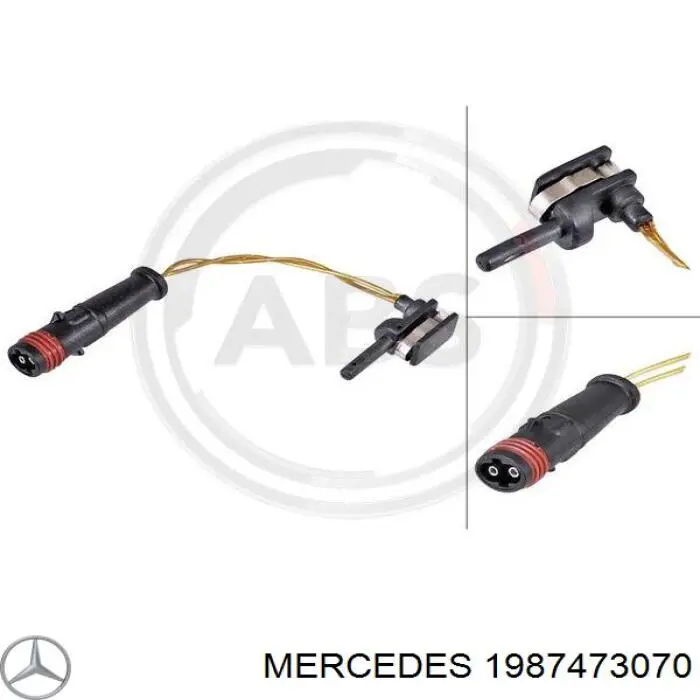 Датчик износа тормозных колодок, задний Mercedes 1987473070 цена, от 4.28 USD