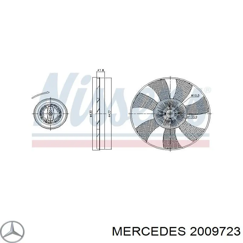 2009723 Mercedes Гидромуфта привода вентилятора