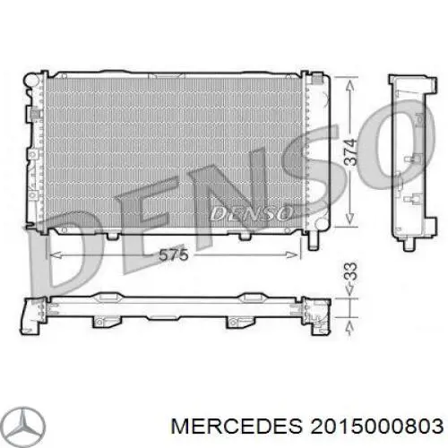 Радиатор охлаждения двигателя Mercedes 2015000803 цена, от 105.01 USD