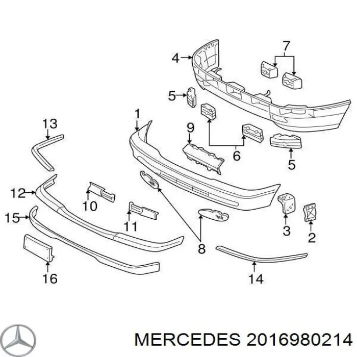 Купить A2016980214 Mercedes 