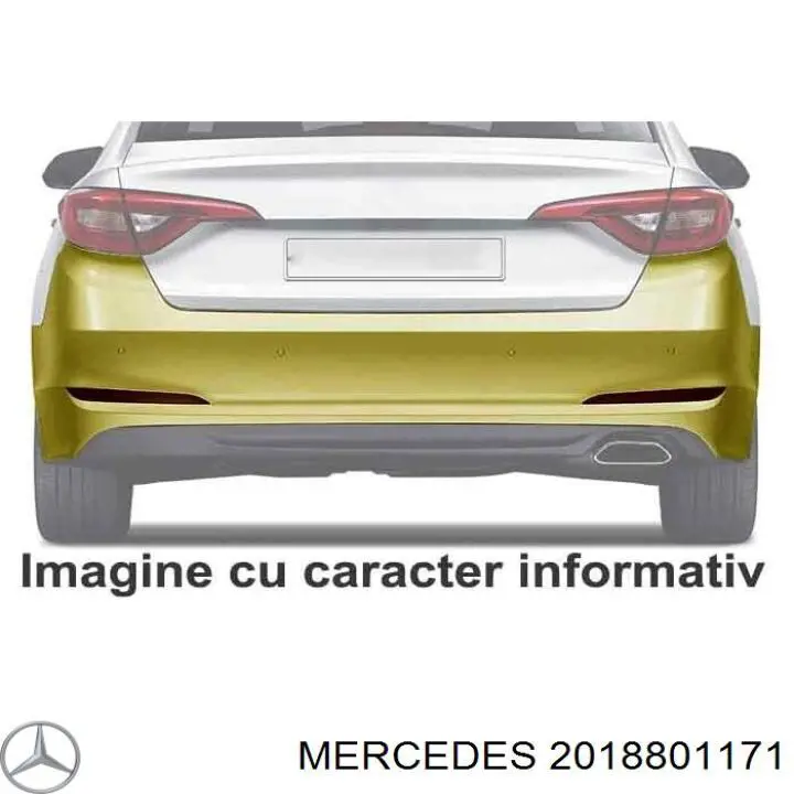 2018801171 Mercedes бампер задний