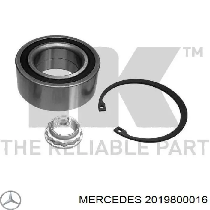 2019800016 Mercedes подшипник ступицы задней