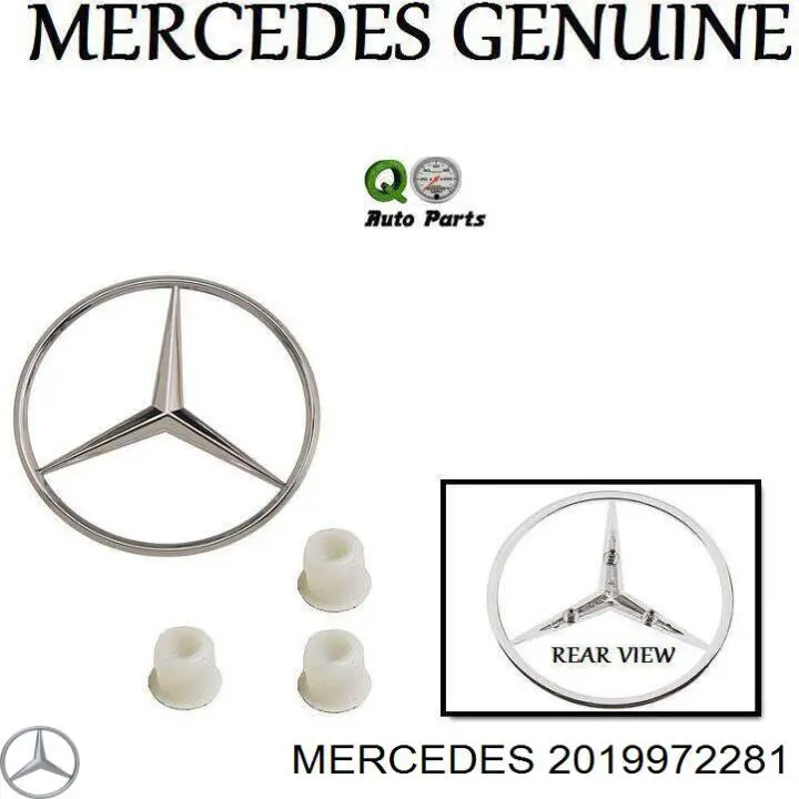 Купить 2019972281 Mercedes Втулка эмблемы крышки багажника