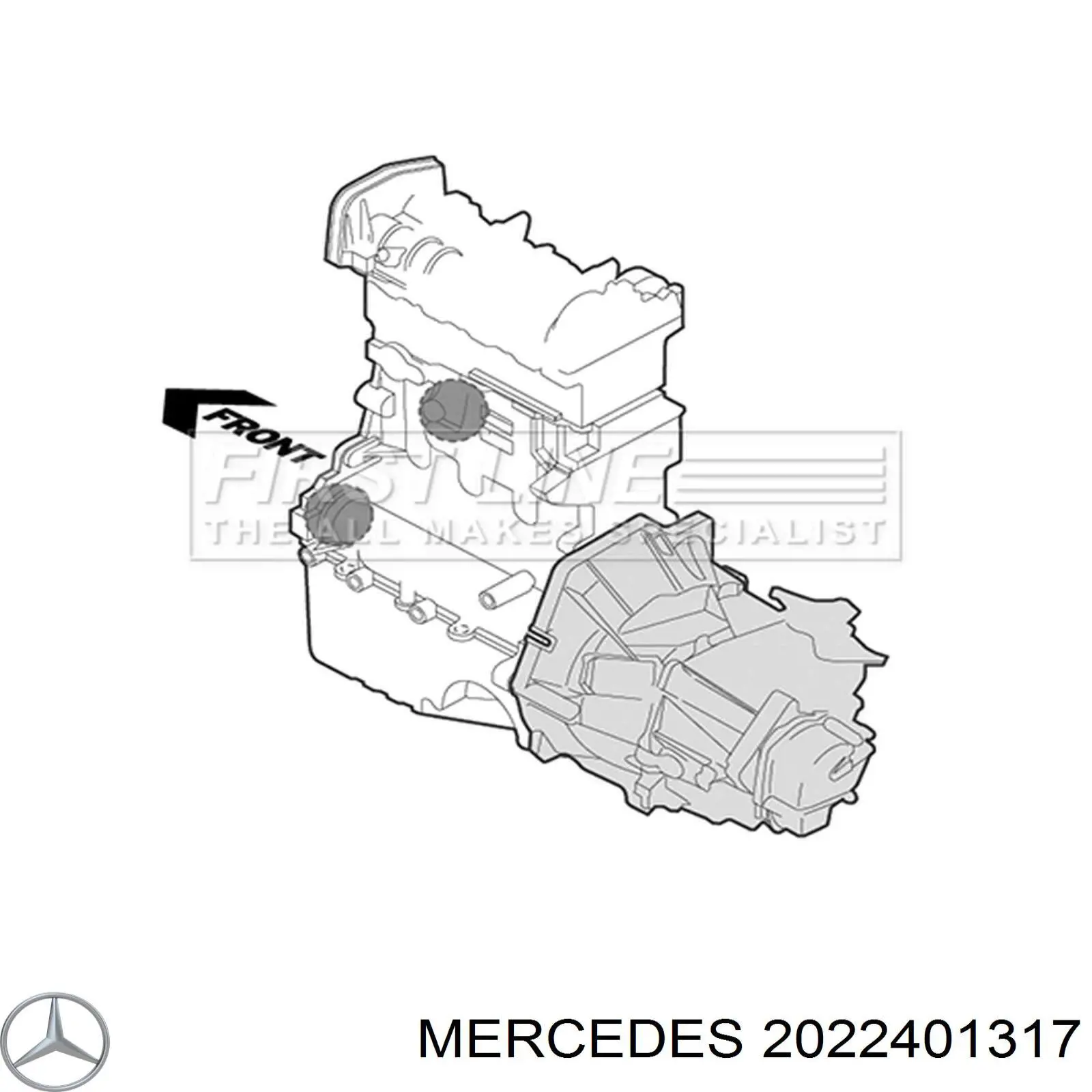 Подушка (опора) двигателя, левая/правая Mercedes 2022401317 цена, от 46.65 USD