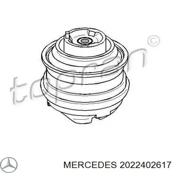 2022402617 Mercedes coxim (suporte esquerdo/direito de motor)