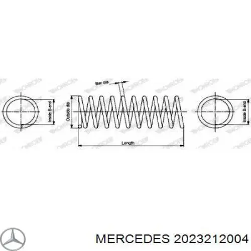 Передняя пружина 2023212004 Mercedes