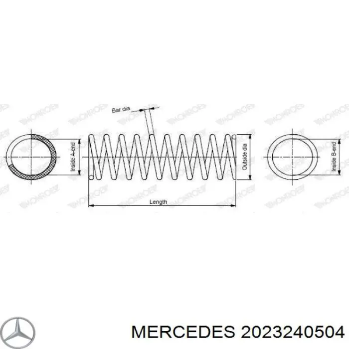 2023240504 Mercedes пружина задняя