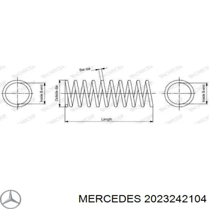 2023242104 Mercedes mola traseira