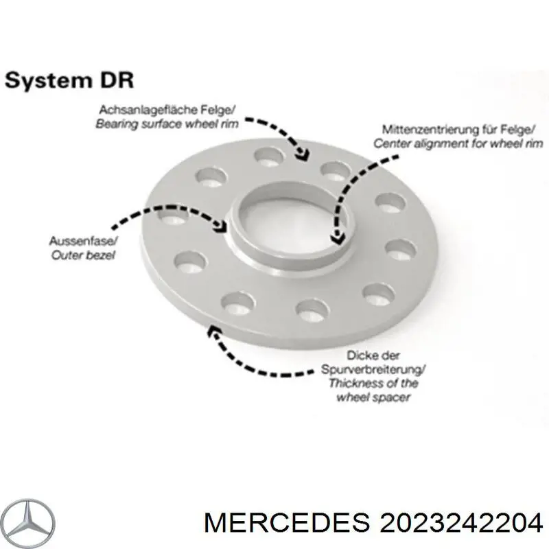 Купить 2023242204 Mercedes Пружина подвески