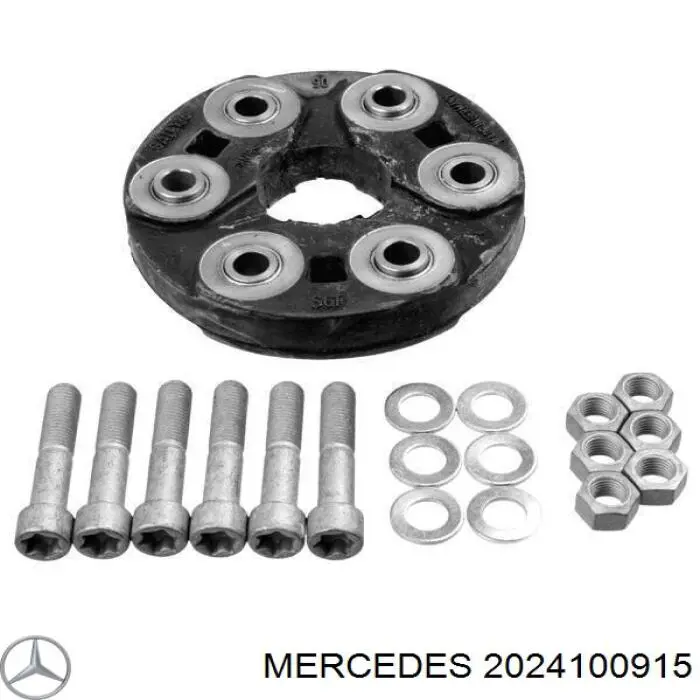 2024100915 Mercedes муфта кардана эластичная передняя/задняя