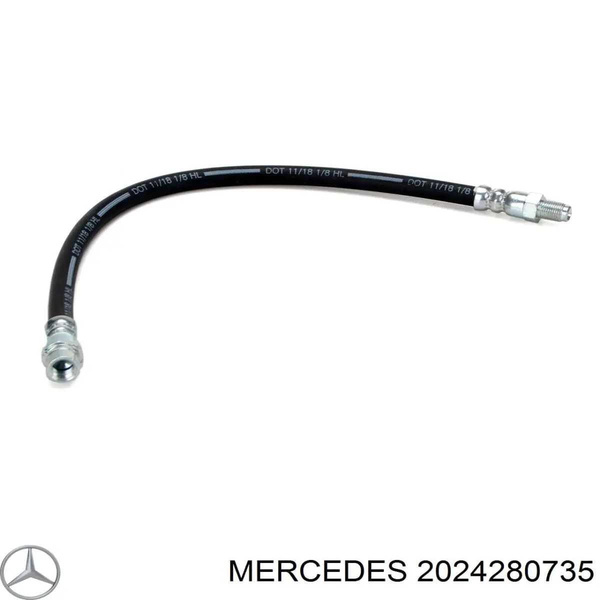 Шланг тормозной передний Mercedes 2024280735
