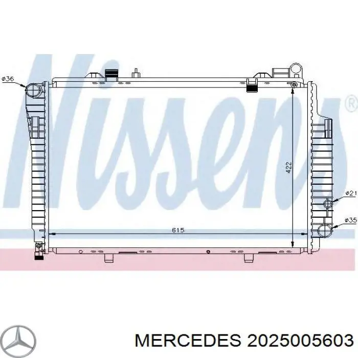 2025005603 Mercedes радиатор