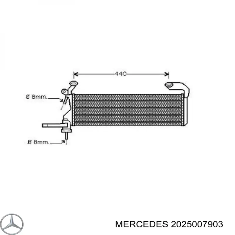 2025007903 Mercedes радиатор