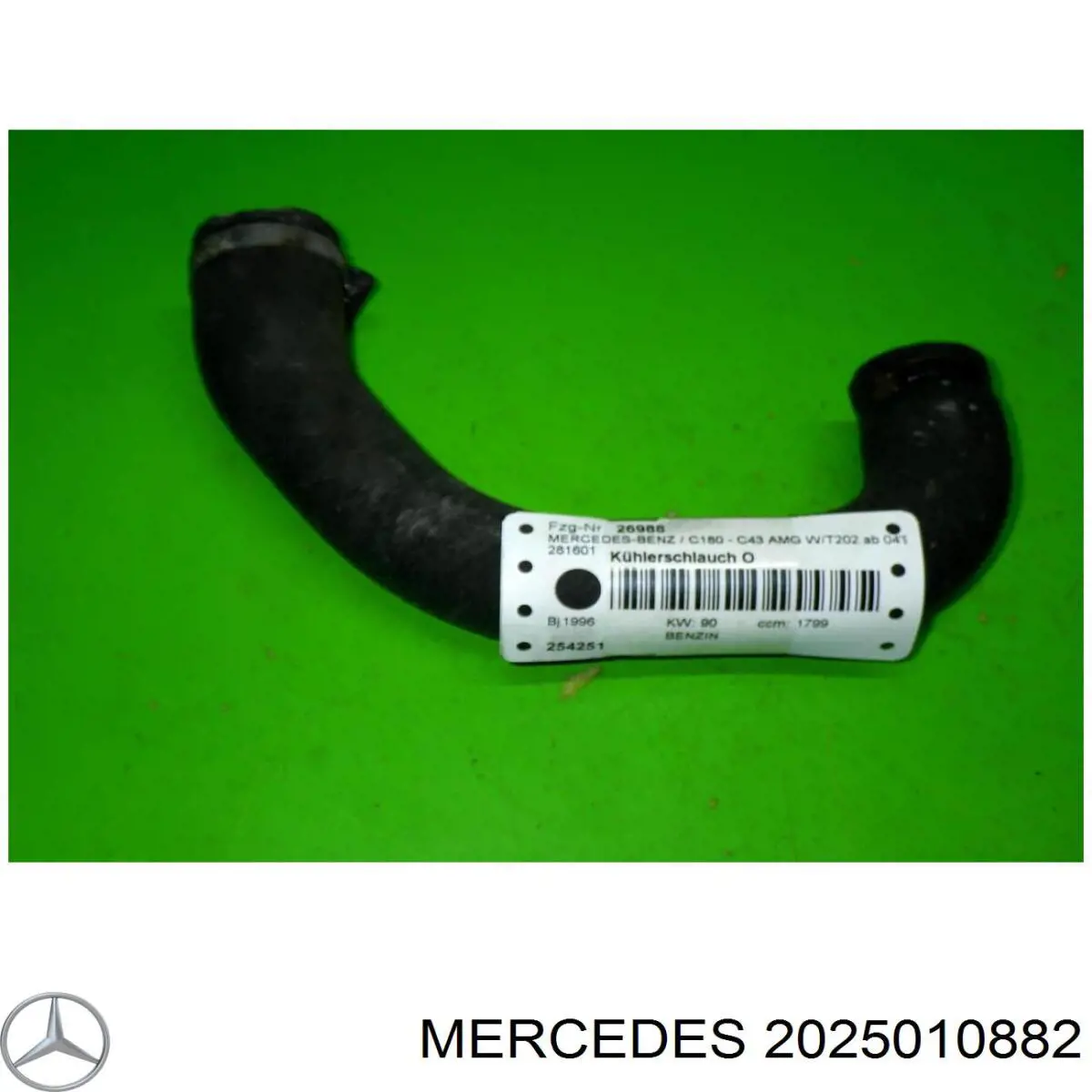 Шланг радиатора охлаждения Mercedes 2025010882 цена, от 9.38 USD