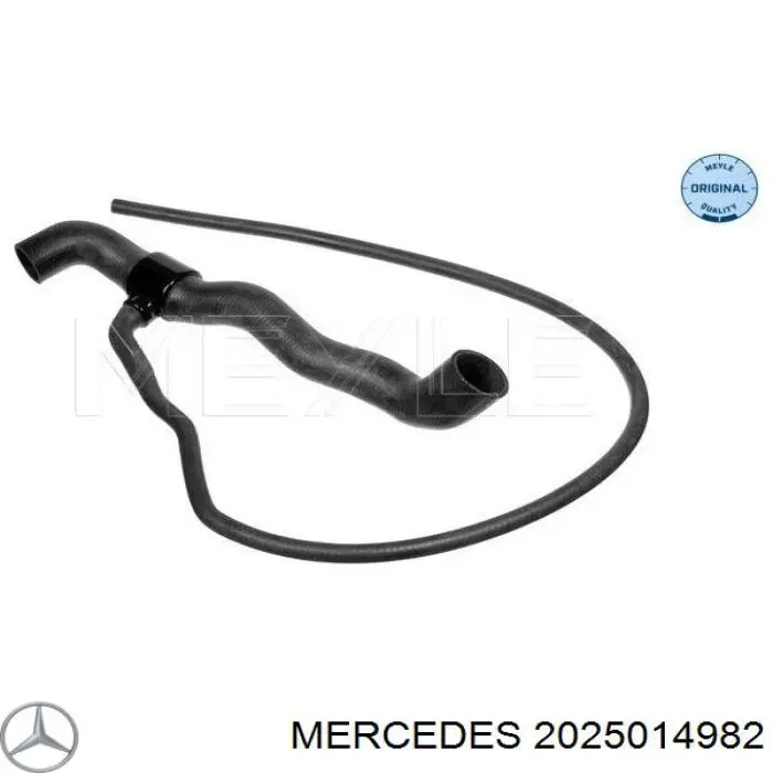 2025014982 Mercedes шланг (патрубок радиатора охлаждения верхний)