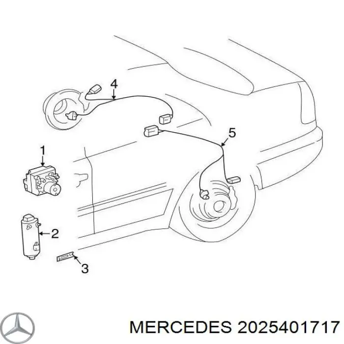 Датчик антиблокировочной системы торможения Mercedes A2025401717 цена, от 10.14 USD
