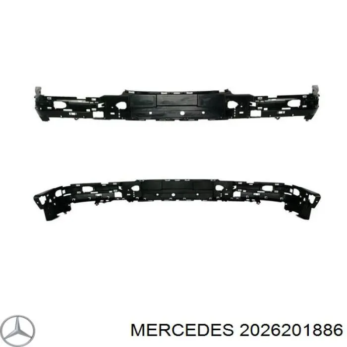 2026201886 Mercedes усилитель бампера переднего