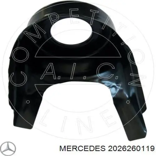 2026260119 Mercedes copo de suporte da mola dianteira