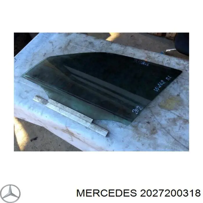 2027200318 Mercedes vidro da porta dianteira esquerda