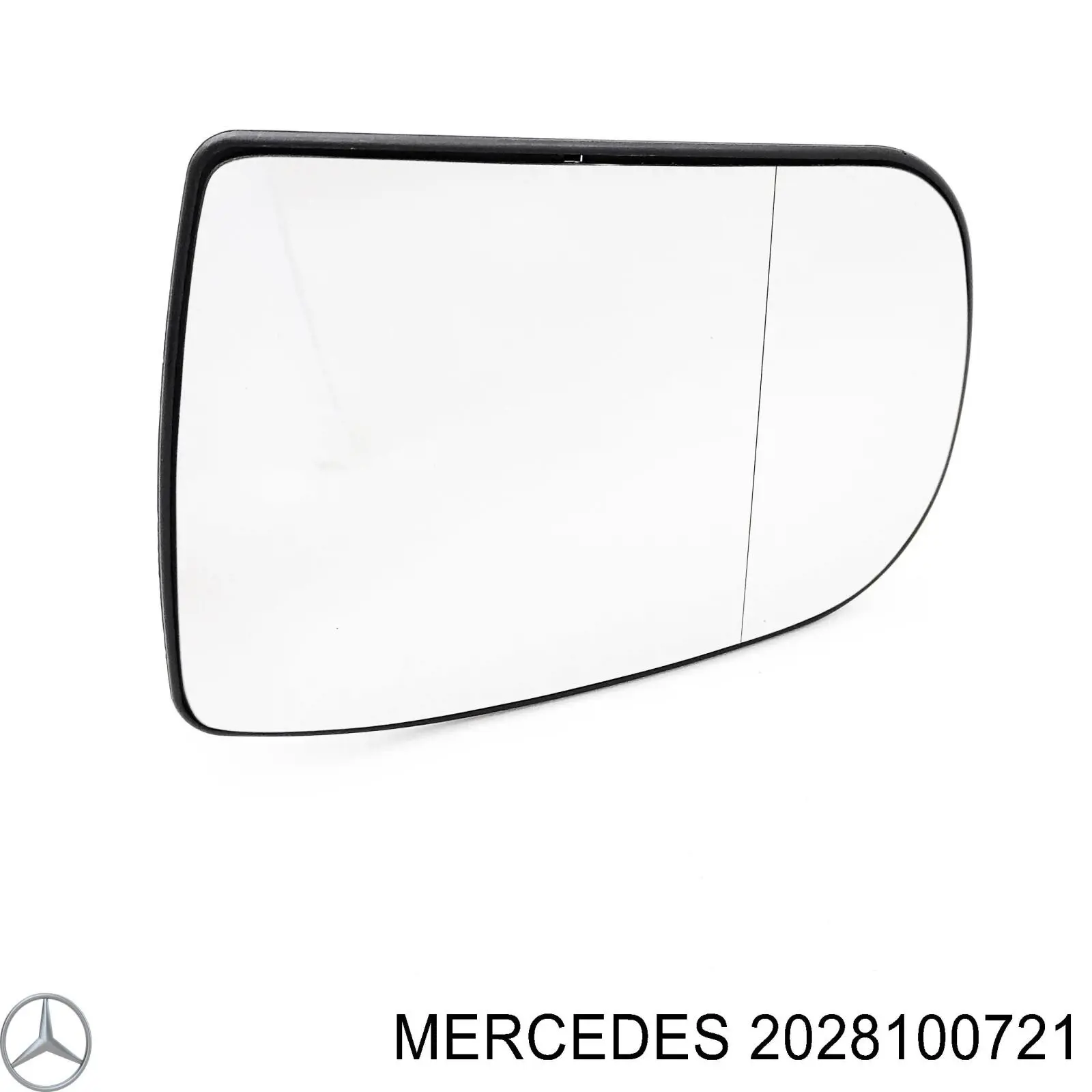 Стекло левого зеркала заднего вида 2028100321 Mercedes