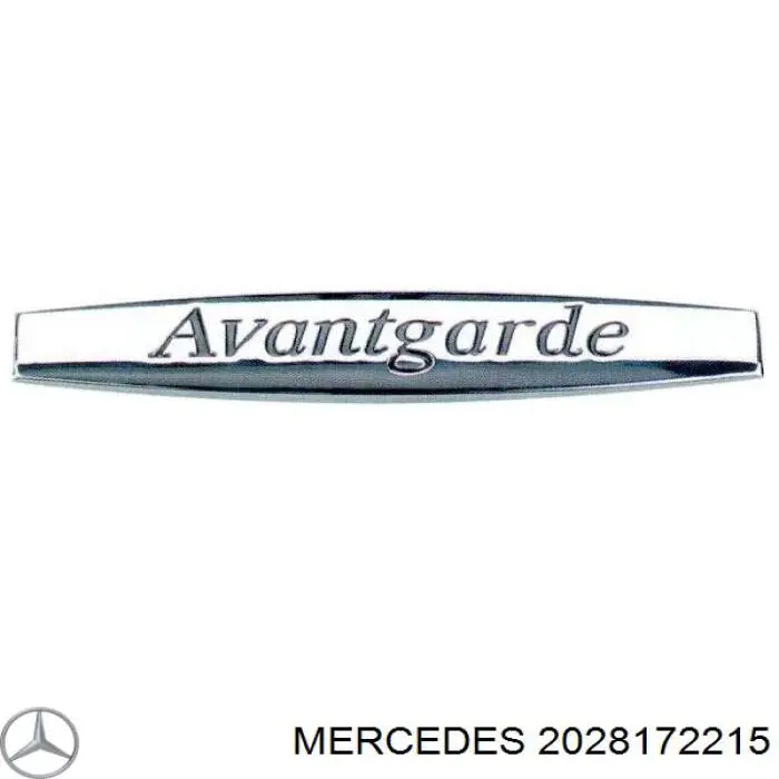 Emblema de tampa de porta-malas (emblema de firma) Mercedes C  W203