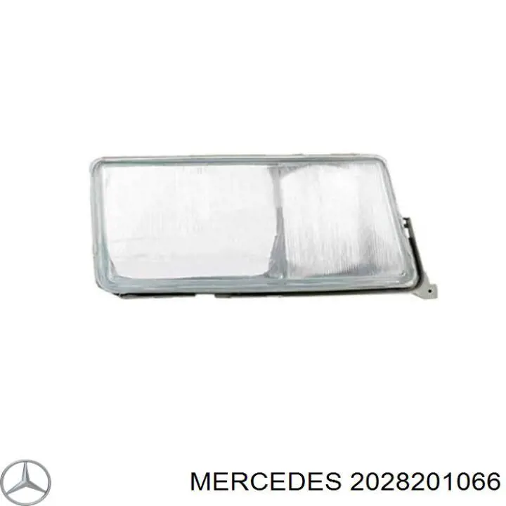 Стекло фары правой Mercedes 2028201066
