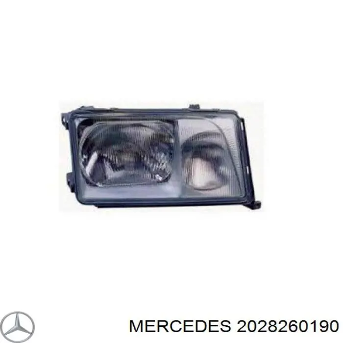 Стекло фары левой Mercedes 2028260190 цена, от 125.42 USD