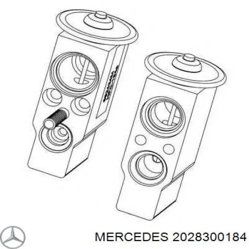 2028300184 Mercedes válvula trv de aparelho de ar condicionado