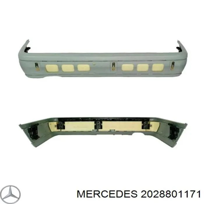 Бампер задний Mercedes C W202 (Мерседес-бенц Ц)