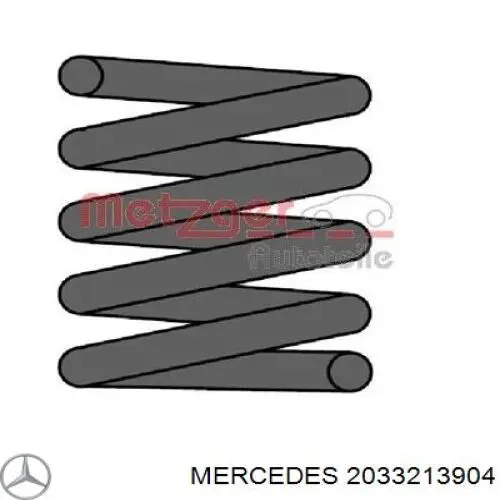 2033213904 Mercedes пружина передняя