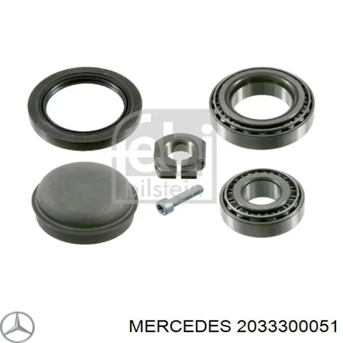 Купить 2033300051 Mercedes Подшипник передней ступицы