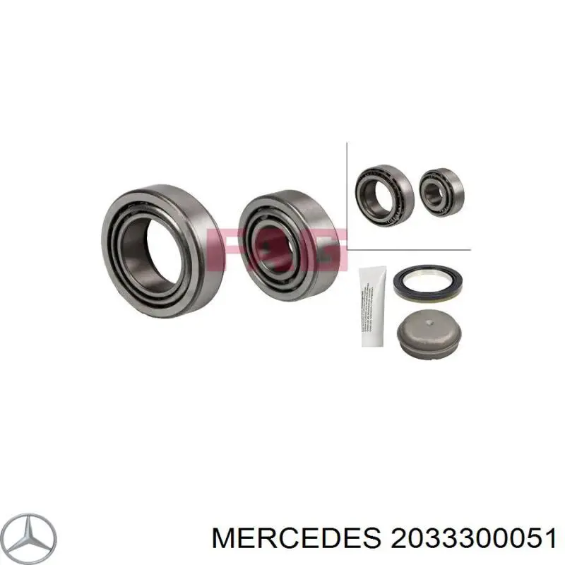 2033300051 Mercedes подшипник ступицы передней