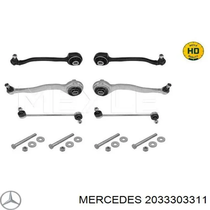 Купить 2033303311 Mercedes Рычаг передней подвески левый