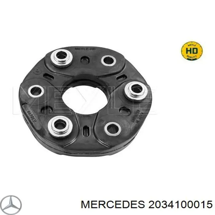 2034100015 Mercedes acoplamento elástico dianteiro/traseiro do veio de transmissão