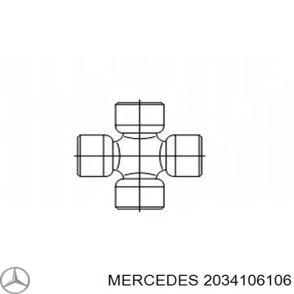 Вал карданный, передний на Mercedes C (W203)