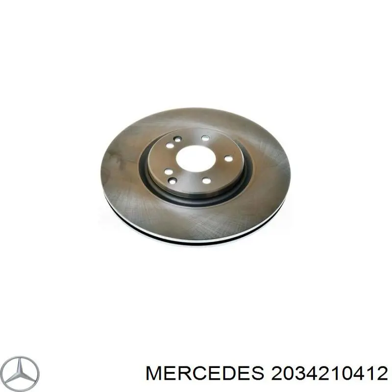 2034210412 Mercedes диск тормозной передний