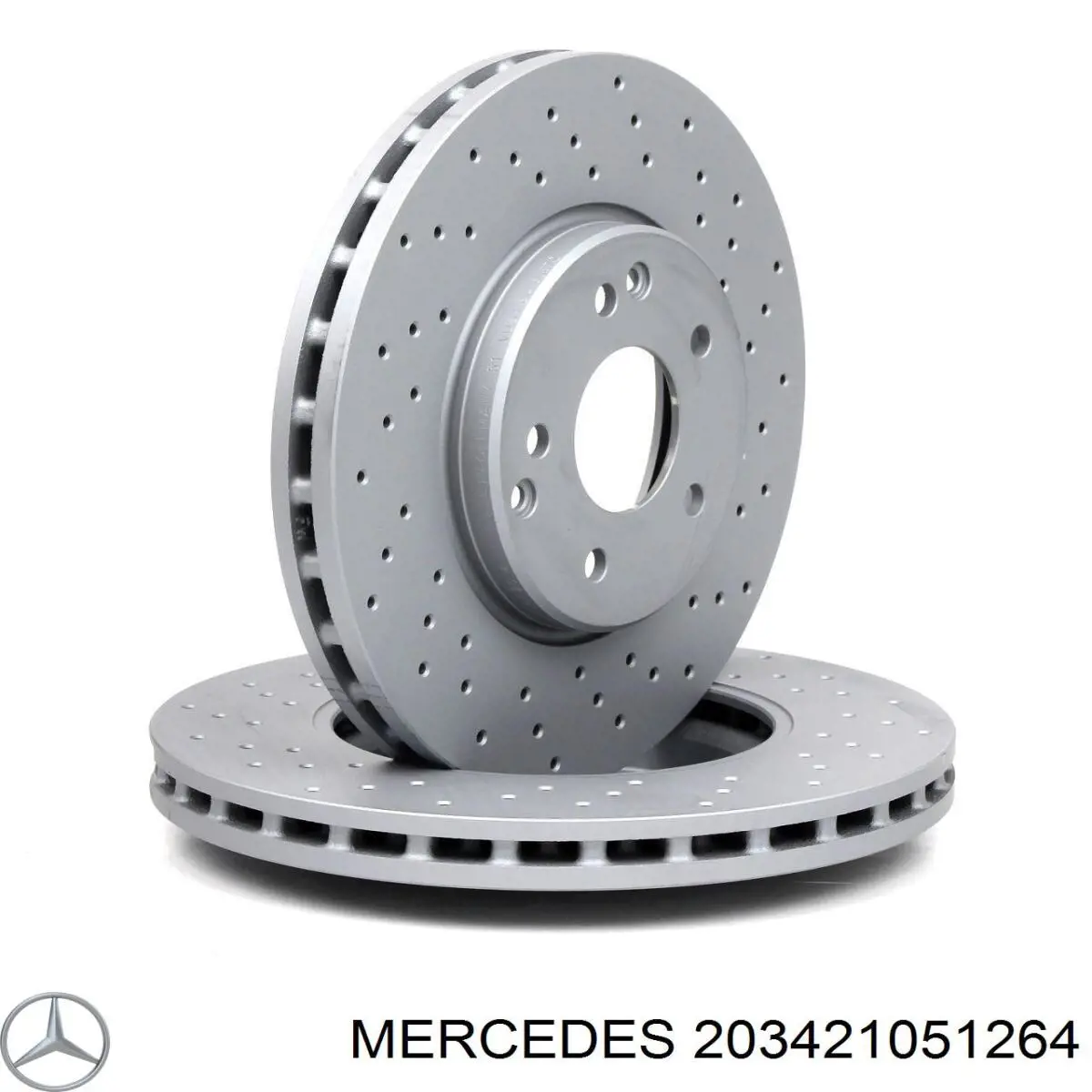 203421051264 Mercedes диск тормозной передний