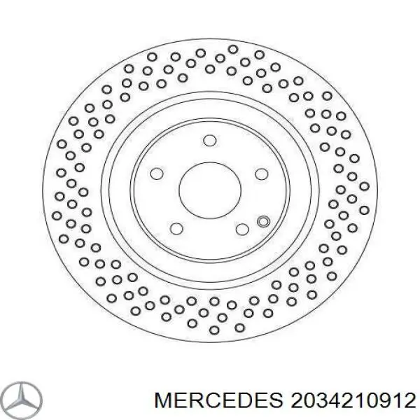 Купить 2034210912 Mercedes Ротор тормозной