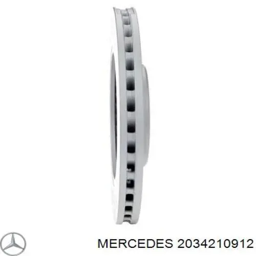 2034210912 Mercedes диск тормозной передний