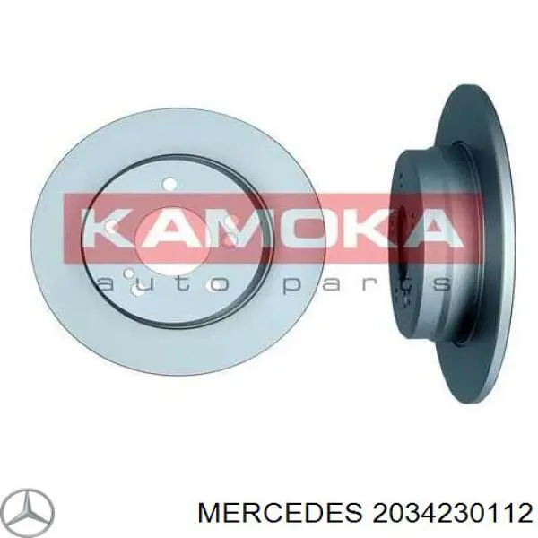 2034230112 Mercedes disco do freio traseiro