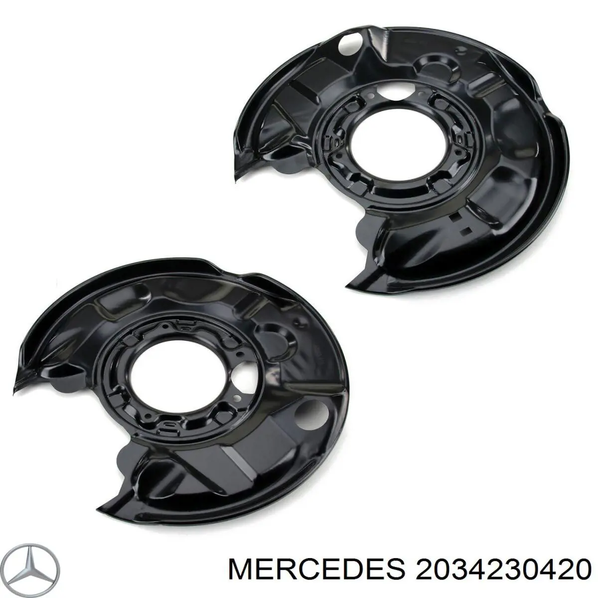 Chapa protectora contra salpicaduras, disco de freno trasero derecho 2034230420 Mercedes