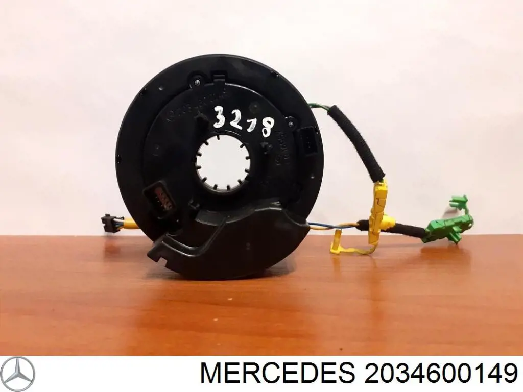 2034600149 Mercedes кольцо airbag контактное, шлейф руля