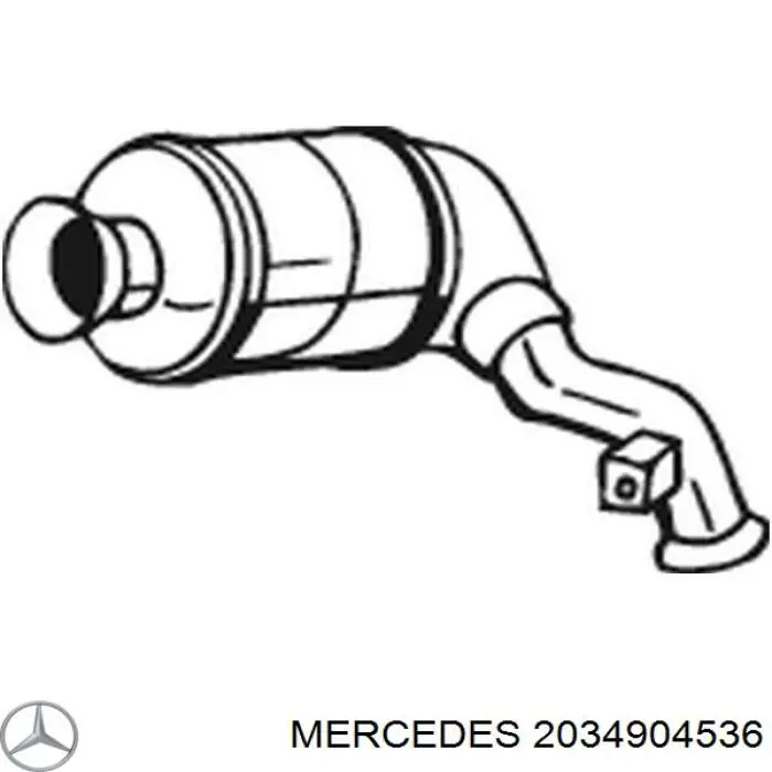 2034904536 Mercedes катализатор