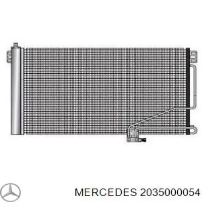 2035000054 Mercedes radiador de aparelho de ar condicionado